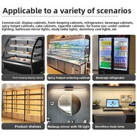 Bandes lumineuses LED rigides, indice de protection IP65, alimentation CC 12V 24V, température de couleur 3000K-6500K, éclairage pour vitrines, camions frigorifiques