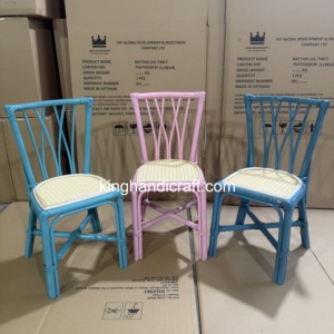 Sillas Infantiles de Ratán Hechas a Mano para Negocios de Alquiler, Asientos Infantiles de Mimbre Natural para Fiestas - Product Image 5