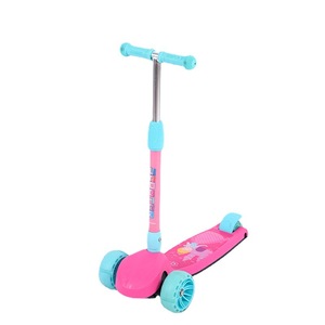 Trottinette enfant Diyuan avec repose-pieds pliable et lumières, pour enfants de 3 à 6 ans, bleu, noir, rouge, rose, violet - Product Image 4