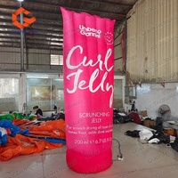 Réplique géante gonflable de bouteille de nettoyant facial pour la promotion des marques en magasin de cosmétiques et l'affichage de la marque