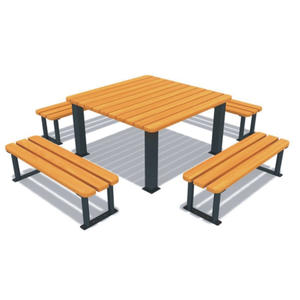 Bancs en bois, bancs en béton, sièges de rue en marbre, bancs en bois, urnes en fonte, chaises à lattes Grc - Product Image 2