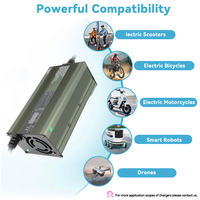 Chargeur de vélo électrique pliable C600T, chargeur de vélo cargo, chargeur de scooter de ville, chargeur de batterie Li-ion 48V 60V 72V, chargeur de moto électrique tout-terrain