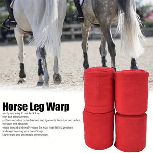 Bandages en polaire respirante pour chevaux, protection des mollets, équipement d'équitation - Product Image 4