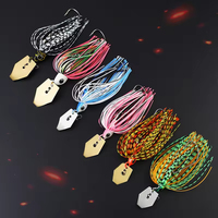 7G/9G/11G/13G/18G/21G métal bavardage appât Spinner sans mauvaises herbes Buzzbait Wobbler avec crochet à manivelle pour leurre de pêche en rivière