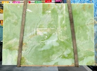 Dalles de marbre onyx vert poli en gros pour tables, murs de salle de bain et carreaux onyx