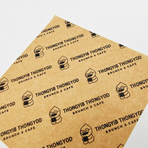 Custom Logo <b>Red</b> Coated Virgin Eco-Friendly Hamburger Sandwich Wax Baking <b>Paper</b> Food Grade Oil-proof Disposable <b>Wrapping</b> 30X40cm - Product Image 2