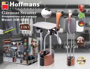 Défroisseur vapeur professionnel Hoffmans HM-9080 2000W <span class=keywords><strong>avec</strong></span> support de planche à <span class=keywords><strong>repasser</strong></span>, réservoir d'eau 2L, appareil de repassage vertical et plat - Product Image 5