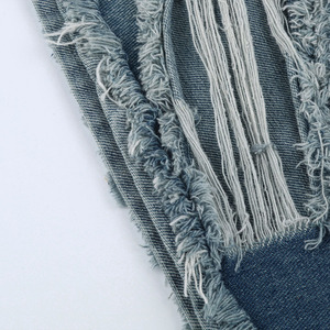 2026 Women's Breathable Straight Casual Hot High Waist Distressed Washed Canvas Shorts - Product Image 2