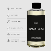 Beach House 500ml Hotel Collection Diffuseur d'aromathérapie Feuille de noix de coco Huile de noix de coco, Huile essentielle de clou de girofle