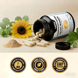 Cápsulas de Fosfatidilserina 400mg y Bacopa Monnieri 400mg, 120 Cápsulas Vegetales, Sin GMO, Suplemento Dietético GMP, OEM ODM - Product Image 6
