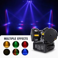 Projecteur LED 200W à 4 têtes mobiles, faisceau rayé et flash, idéal pour DJ, discothèque, soirée, éclairage de scène - Vente chaude