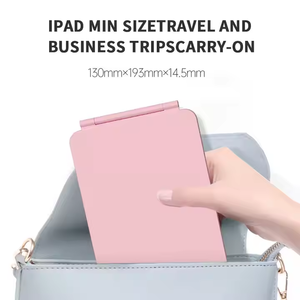 กระจกโต๊ะเครื่องแป้งไฟ LED แบบพกพาปรับความสว่างได้3ระดับสีสันสดใสตั้งโต๊ะ - Product Image 6