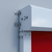 Pintu Gulung Otomatis PVC Modern Kecepatan Tinggi dengan Sensor Aktivasi, Bebas Debu, untuk Penggunaan Gudang dan Bengkel, Bahan Stainless Steel