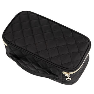 Borsa cosmetica da viaggio impermeabile da donna e borsa per Organizer cosmetica leggera a doppio strato con <span class=keywords><strong>porta</strong></span> pennelli per il <span class=keywords><strong>trucco</strong></span> - Product Image 4