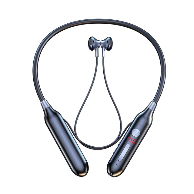 S880 Sports Wireless Neckband Headset LED Indicator JL ANC BT 5.0-Super Long Endurance Hands-Free Calls Audio Output Port