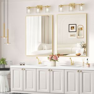 Meubles de salle de bain modernes personnalisés avec des armoires de lavabo vintage imperméables, surface laquée, panneau de porte en MDF - Product Image 2