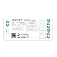 Contrôleur 5 en 1 (Matter Over WiFi+2.4GHz) Variateur LED RF Matter DC12-24V Contrôleur de bande LED SM5