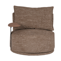 Canapé d'angle Chesterfield moderne en crème, rembourré en tissu bouclé, confortable et élégant, pour salon, hôtel ou usage domestique.
