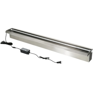 Cortina de Agua con Control Remoto de Acero Inoxidable, Cascada de Agua para Exteriores con Iluminación LED para Piscinas - Product Image 4