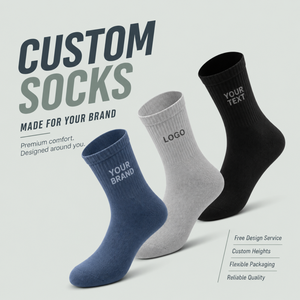 Wholesale <b>Customized</b> Cheap Cotton Classic Anti Slip Daily Sports Tube Knitted Round Neck <b>Socks</b> Men Casual Price Bulk <b>Socks</b> - Product Image 3