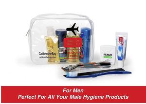 TSA Approved Airline Toiletry <b>Bag</b> Quart Sized with Zipper Airport Compliant Clear <b>Bag</b> Carry-On Luggage Travel Backpack - Product Image 4