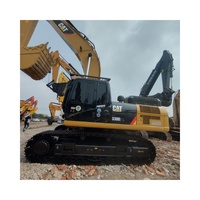 Excavatrice sur chenilles d'occasion CAT330D2L, machine de construction Cat320, moteur et pompe d'origine, excavatrice d'occasion à vendre