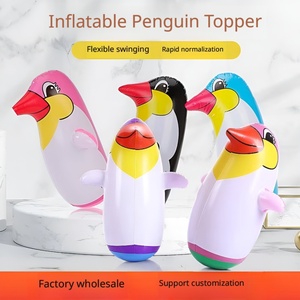 ของเล่นเป่าลมรูปเพนกวินแบบโยกเยก ทำจาก PVC หนา สำหรับเด็ก เล่นได้ทั้งในบ้านและนอกบ้าน ของชำร่วยงานปาร์ตี้ ของขวัญวันเกิด - Product Image 6