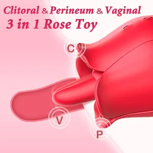 S-HANDE Hersteller Sexspielzeug Großhandel Rot Niedlich Yoni Rose Saug vibrator Rosa Blume Vibrator Rose Vibrator Sexspielzeug Für Frauen