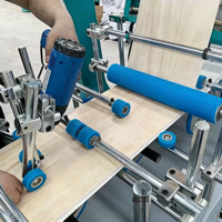 Machine de laminage et d'enveloppement de film PVC pour cadres de portes, en promotion, pour la réduction des déchets, machine d'enveloppement de profilés pour portes et fenêtres
