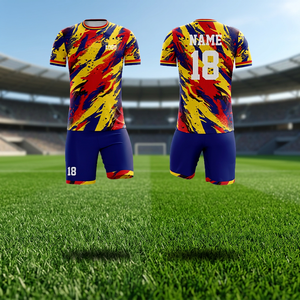 Ensemble de maillots de football respirants pour enfants de qualité supérieure, 100% polyester - Product Image 2