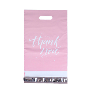Bolsa de Envío RTS con Agradecimiento para Empaque de Ropa, Sobre Rosa para Envíos Postales, Bolsas de Correo con Asa, Embalaje para Comercio Electrónico, Bolsa de Poliéster para Envíos - Product Image 3