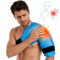 Enveloppe de gel réutilisable pour épaule World-Bio pour thérapie chaude et froide, blessure de la coiffe des rotateurs, blessure sportive, gonflement et soulagement de la douleur