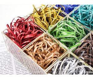Papier froissé pailleté décoratif 1kg/paquet, papier déchiqueté, raphia pour rembourrage de paniers et boîtes cadeaux, cosmétiques - Product Image 3