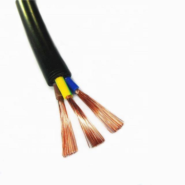 RVV Flexible Rubber Cable 300/500V Multi-Core Stranded Copper 100m IEC 60227 for Underground General Purpose Wiring Equipment