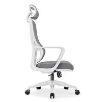 Vente directe d'usine de chaises de bureau ergonomiques confortables à dossier haut, chaises de direction pivotantes entièrement en mesh réglables