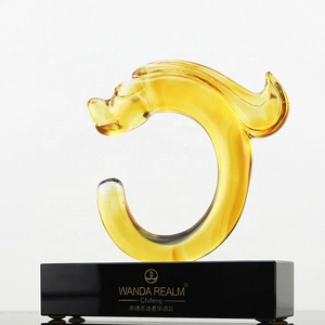 2019 FMdz0021 104*49*152mm <span class=keywords><strong>0</strong></span>,8 kg Base de cristal ámbar dragón chino de arte para la decoración de la casa - Product Image 3