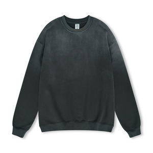 ผู้ผลิต H5554 ขายส่งเสื้อสเวตเชิ้ตพิมพ์ลายแว็กซ์ผ้าฝ้าย 100% 400 GSM คุณภาพสูง แบบคอกลม - Product Image 4