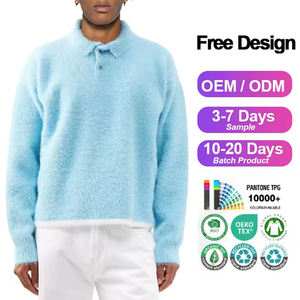 Streetlux-Jerséis bordados de lana personalizados para hombre, venta al por mayor, prendas de punto de algodón para invierno, jerséis para hombre - Product Image 1