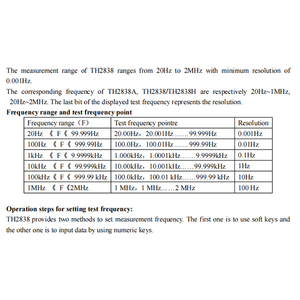 ตงฮุย TH2838 บริดจ์ LCR 20Hz-2MHz - Product Image 6