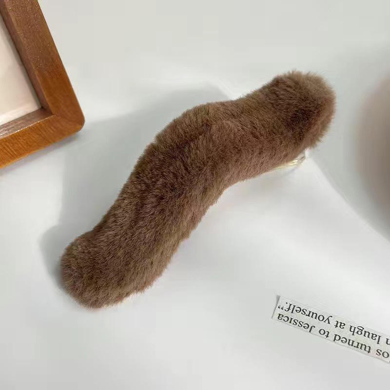 4คลิปตุ๊กตาปากเป็ดสีน้ำตาล