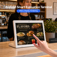14 İnç Android Tablet Masaüstü L Şeklinde Standlı Tablet Restoran Sipariş Verme Medya Oynatıcı RK3566 4G LTE POE Android Tablet PC