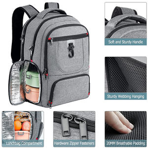 <span class=keywords><strong>Sac</strong></span> <span class=keywords><strong>à</strong></span> <span class=keywords><strong>dos</strong></span> <span class=keywords><strong>isotherme</strong></span> extra large pour déjeuner, <span class=keywords><strong>sac</strong></span> pour <span class=keywords><strong>ordinateur</strong></span> portable, <span class=keywords><strong>sac</strong></span> pour l'école universitaire <span class=keywords><strong>avec</strong></span> port USB pour hommes et femmes - Product Image 2