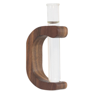 <span class=keywords><strong>Vase</strong></span> de propagation magnétique en verre, pot de fleurs en hêtre et noyer, système hydroponique, décoration moderne et minimaliste pour la maison, écologique, Pioneera - Product Image 6