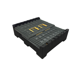 Hộp Pallet Nhựa công nghiệp 1140x1140mm với các mặt thông gió có thể tái sử dụng để vận chuyển vật liệu nguy hiểm - Product Image 6