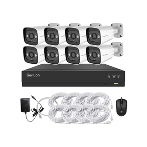 Kit NVR PoE a 8 Canali per Esterni con Audio Bidirezionale, Visione Notturna a Colori, Sistema di Sicurezza Domestico con Telecamere IP CCTV 4K 8MP - Product Image 1