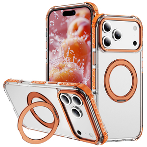 Nuova custodia per telefono con supporto rotante magnetico ad alta trasparenza per <span class=keywords><strong>Apple</strong></span> iPhone 17 <span class=keywords><strong>Cover</strong></span> protettiva ProMax per iPhone 16 - Product Image 1