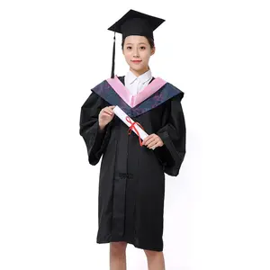 2023 Unisex Matte Adult Graduation Gown hat Tassel Sash Honor Cord Set for High School and Bachelor Master girls Grad party