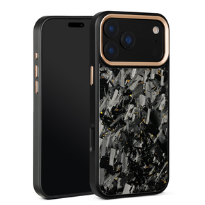 Étui de téléphone portable de luxe 2026 en TPU au design fin en fibre de carbone pour <span class=keywords><strong>iPhone</strong></span> 16 Pro, 17 Pro Max, 17 Air avec cadre magnétique métallique pour appareil photo - Product Image 3