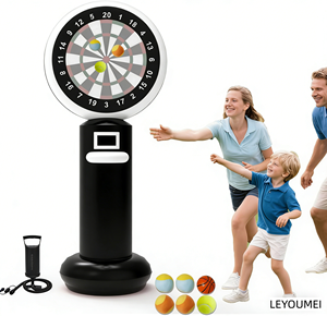 Jeu de fléchettes gonflable géant avec balles collantes, jouet familial sûr pour enfants et adultes, idéal pour le jardin et les activités de fête - Product Image 5