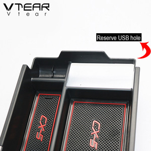 Vtear-caja de almacenamiento con reposabrazos para <span class=keywords><strong>Mazda</strong></span> CX-5, <span class=keywords><strong>CX5</strong></span>, 2017, 2018, <span class=keywords><strong>2019</strong></span>, <span class=keywords><strong>accesorios</strong></span>, compartimento central, contenedor, bandeja, soporte para remolque - Product Image 4